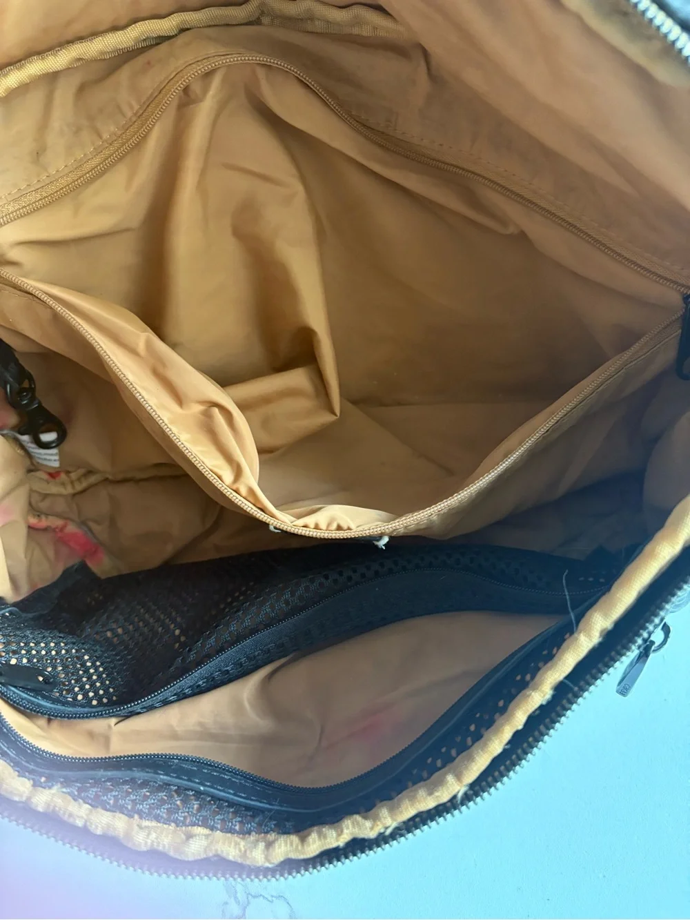 Caraa Black Quilted Puffer Bag with Gold Hardware